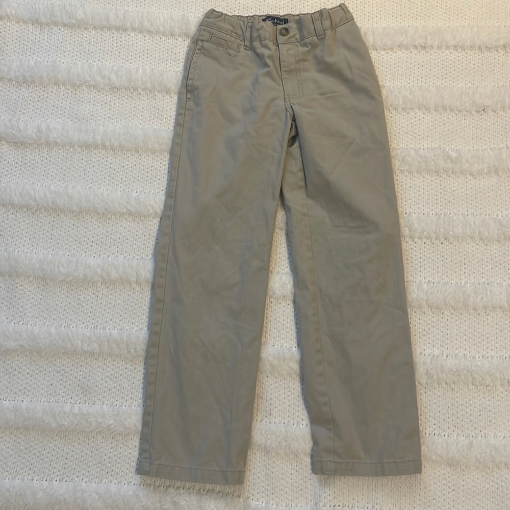 French toast school uniform adjustable waist pants boys 10 khaki